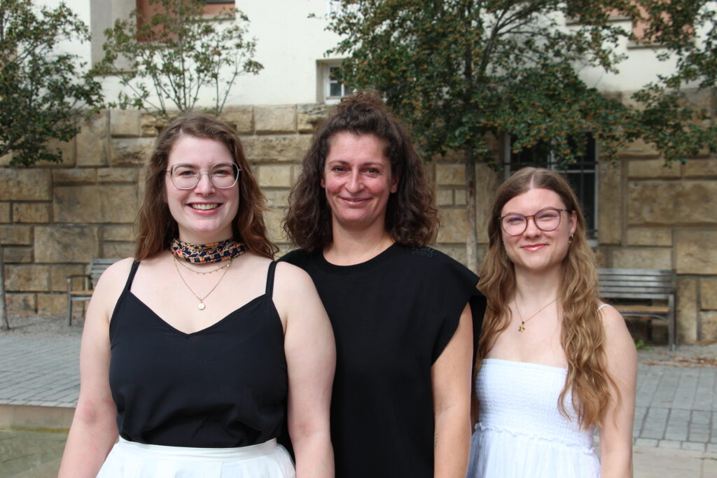 Team der Initiative Innenstadt Jena e.V. mit Hanna Dittrich, Katja Eisenschmidt und Julia Wendorff – Citymanagement und Kommunikation für Jena.