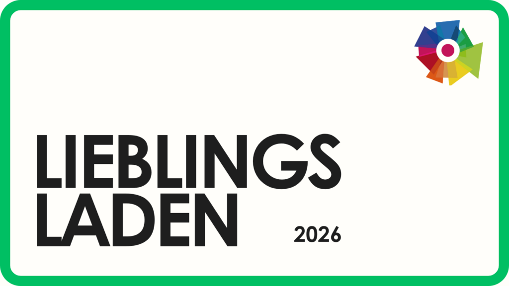 Logo des Wettbewerbs „Lieblingsladen 2026“ der Initiative Innenstadt Jena.